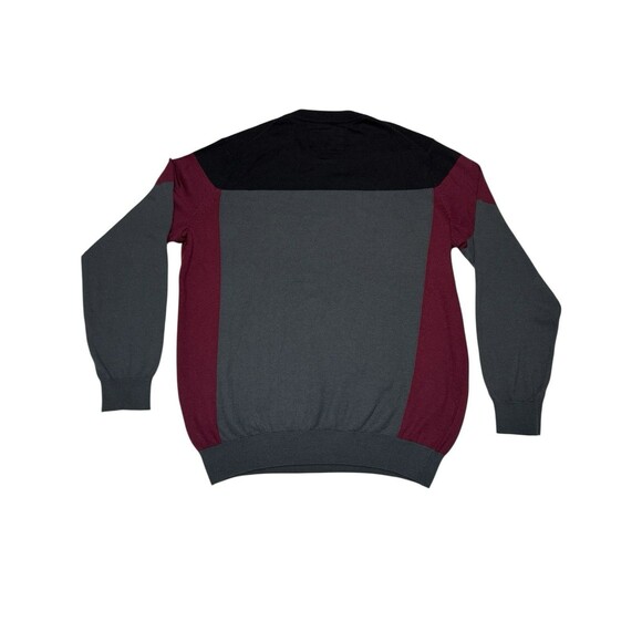 Kenneth Cole AWEAR-TECH Sweater Gray 3 Tone Pullover Size L Slim Fit Sportswear - Picture 6 of 8